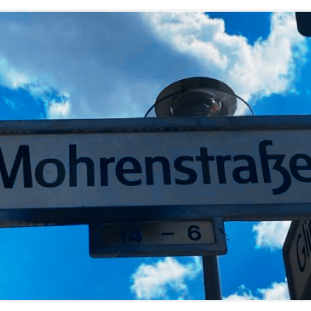 Mohrenstasse Street Sign in Berlin