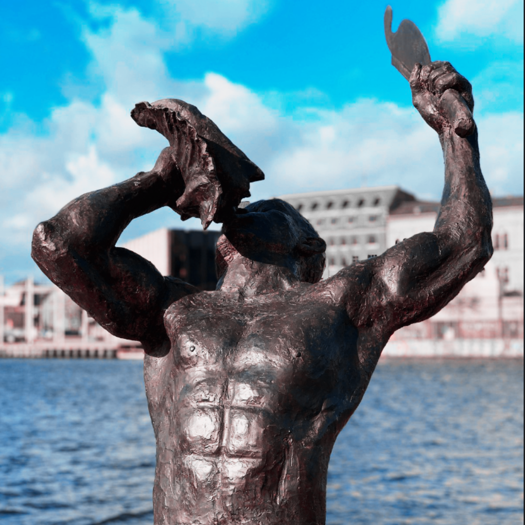 Bright Bimpong Freedom Statue in Copenhagen