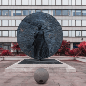 Mary Seacole Statue in front of St. Thomas Hospital in London