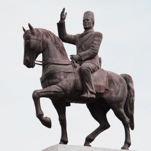 Equestian Statue of Habib Bourgiba waving